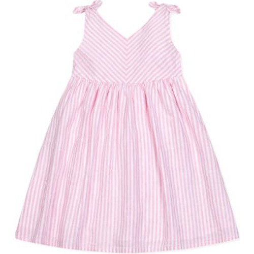 Girls' Sleeveless Bow Shoulder Swing Dress, Infant, 6-12M