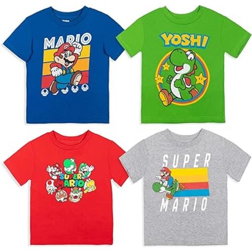 Super Mario Nintendo 4 Pack Graphic T-Shirt - 3T