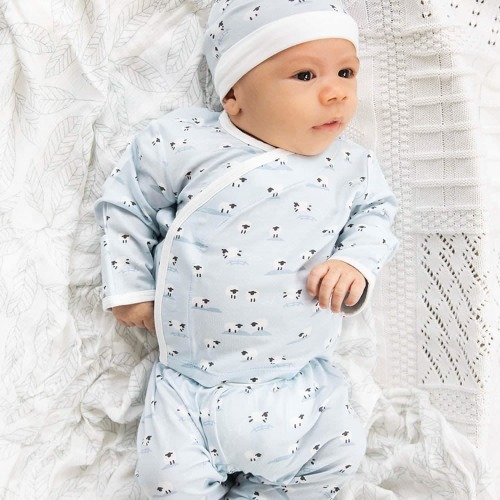 blue baa baa baby modal magnetic take-me-home kimono set – Magnetic Me | Newborn