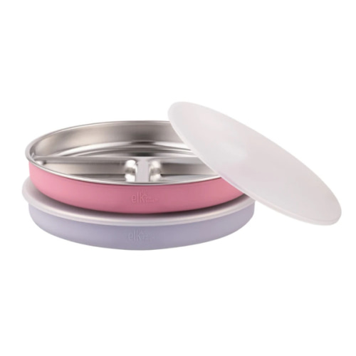 7.8" Stainless Steel Divided Plates with Suction Sleeve