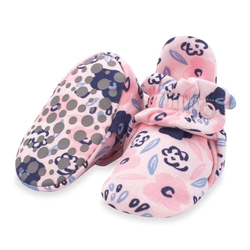Zutano Unisex Organic Cotton Baby Booties With Gripper Soles