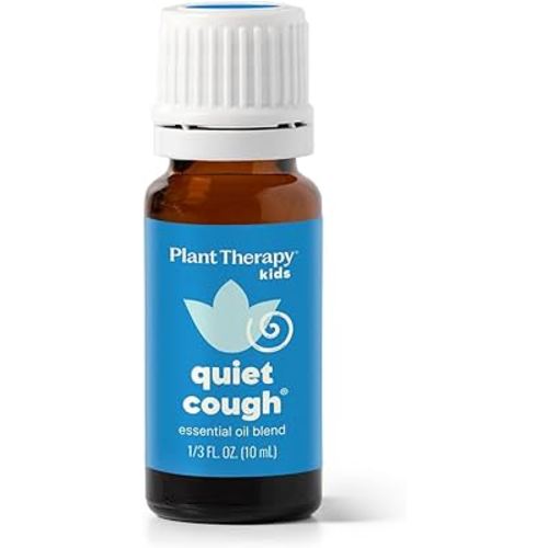 Plant Therapy Kids Quiet Cough Essential Oil Blend 10 mL (1/3 oz) 100% Pure, Undiluted, Therapeutic Grade