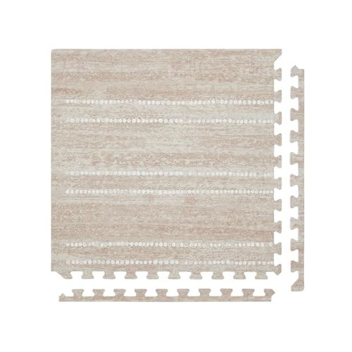 House of Noa Baby Play Mat – 4x6 Toast Aspen – Set of 6 Tiles – Cushioned EVA Foam Play Mat for Floor, Soft Interlocking Baby Crawling Mats for Hard Floors