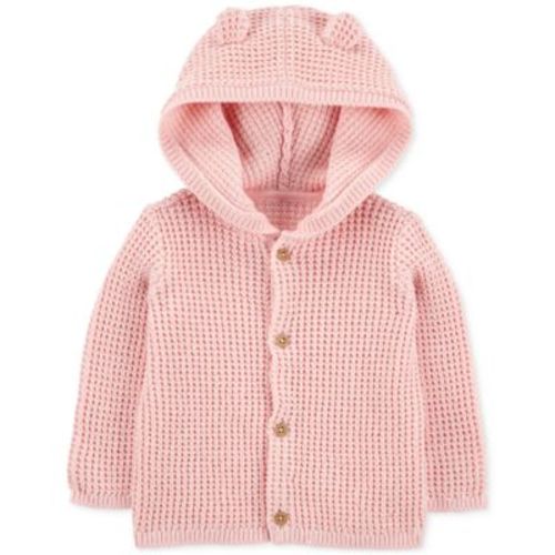Baby Girls Cotton Hooded Cardigan