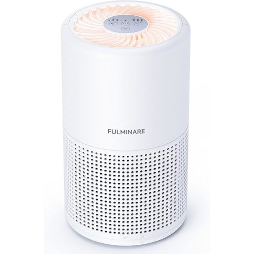 Air Purifiers for Bedroom, FULMINARE H13 True HEPA Air Filter, Quiet Air Cleaner With Night Light,Portable Small Air Purifier for Home, Office, Living Room