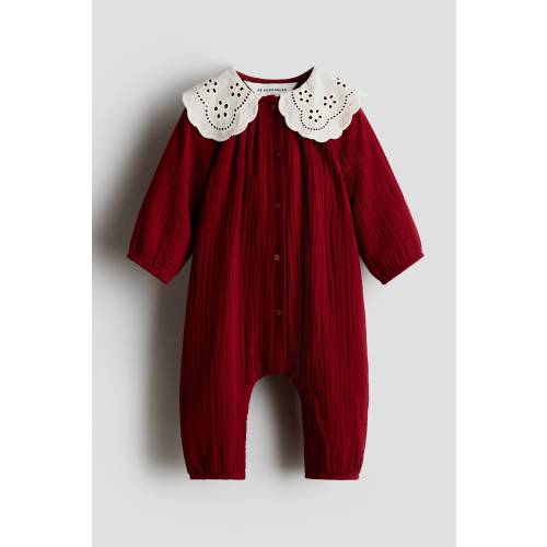 COTTON MUSLIN ROMPER SUIT