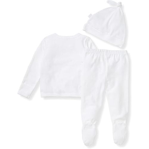Burt's Bees Baby baby-girls Unisex Baby Take Me Home Set, 3-piece Top, Pant, and Hat Bundle