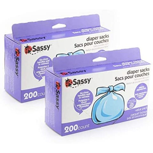 Sassy Disposable Diaper Sacks, 200 Count (Pack of 2)