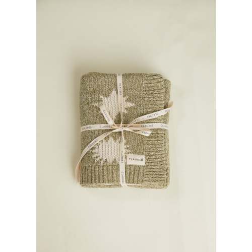 Cozmo Matcha Moon Star Blanket