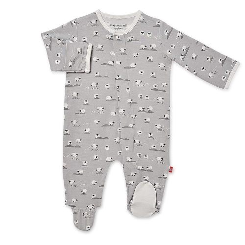 Magnetic Me Footie Pajamas Soft Modal Baby Sleepwear with Quick Magnetic Fastener | Boys and Girls Sleeper Preemie-24 Months