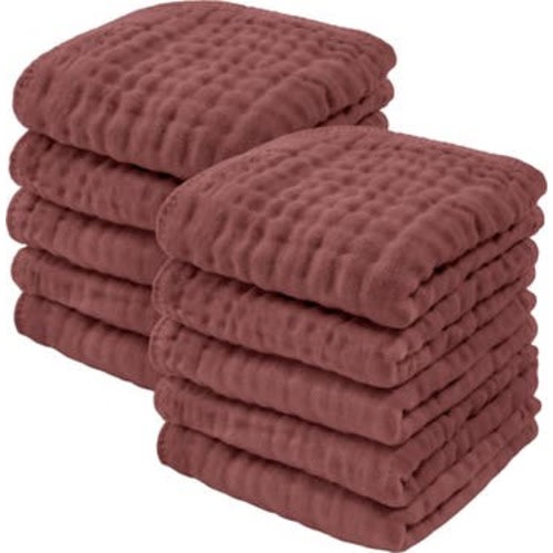 Muslin Washcloths - Pack of 10