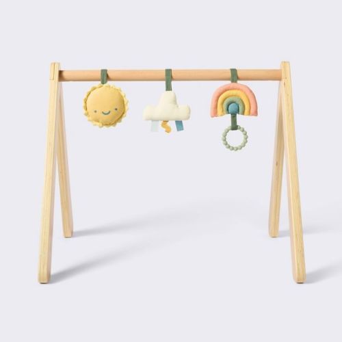 Wood Play Gym + Hanging Toys Set - Cloud Island™