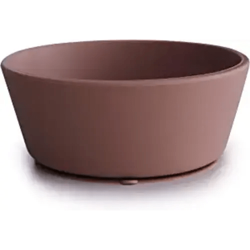 mushie Silicone Suction Bowl | BPA-Free Non-Slip Design (Blush)