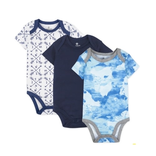 3-Pack Organic Cotton Short Sleeve Bodysuits | Honest Baby Clothing