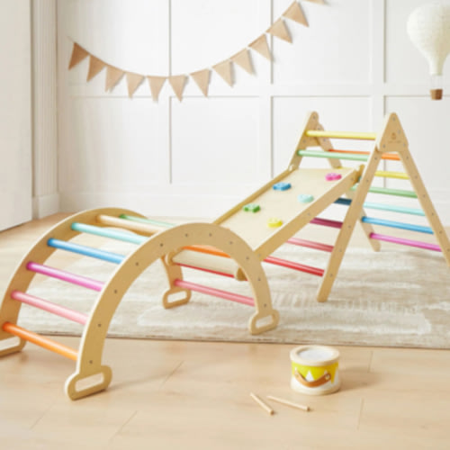 Tiny Land® 7-in-1 Rainbow Climbing Set