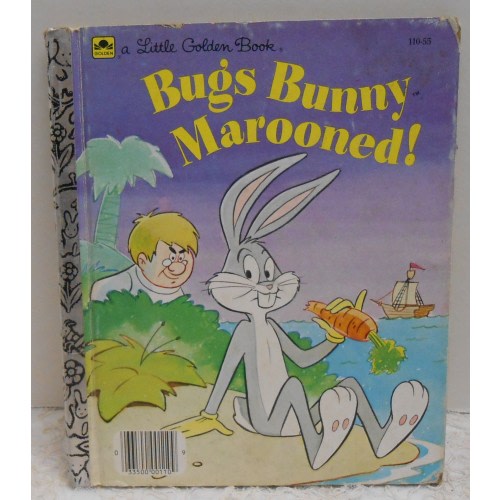Vintage "BUGS BUNNY MAROONED" Little Golden Book