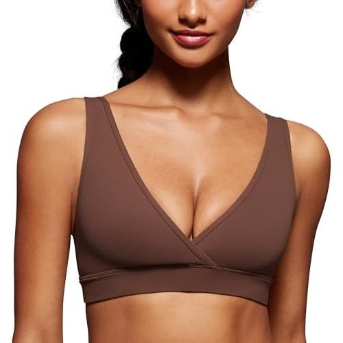 CRZ YOGA Butterluxe Maternity Nursing Bras for Women Crossover Wireless Sleep Breastfeeding Lounge Pregnancy Bralette Comfy