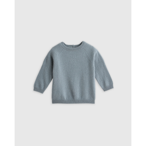 9-12 M | Mongolian Cashmere Crewneck Sweater - Dusty Blue