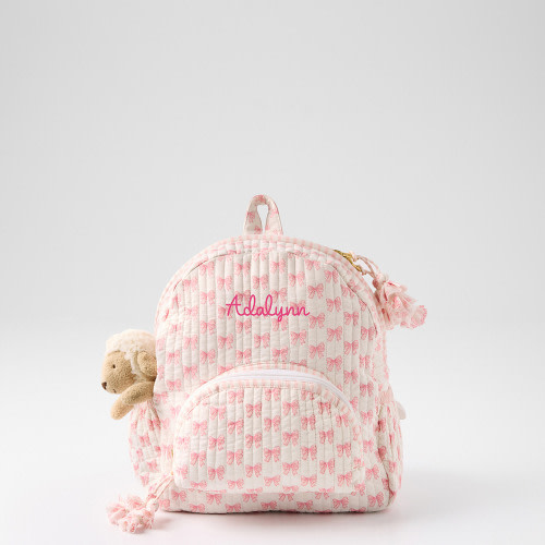 Block Print Quilted Backpack
