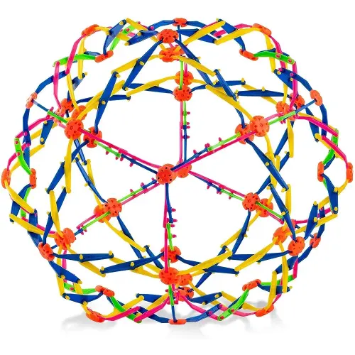 4E's Novelty Expandable Ball, Plastic Sensory Sphere for Kids and Adults