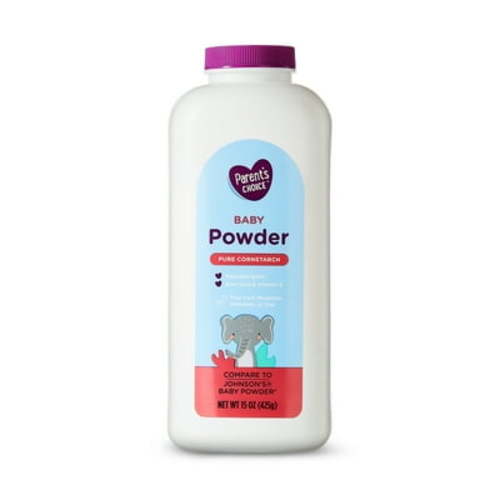 Parent's Choice Pure Cornstarch Baby Powder, 15 oz