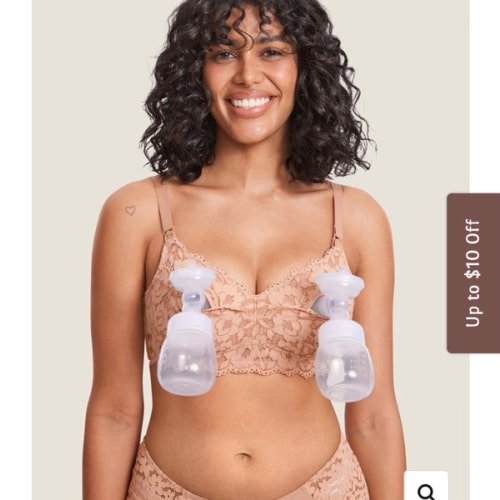 Cotton Lining Hands Free Pumping Bra