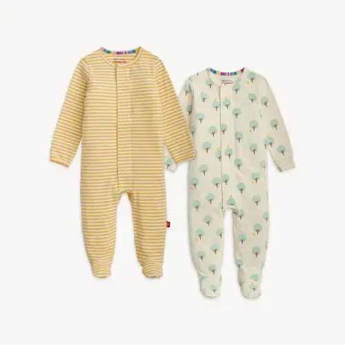 Magnetic 2-Pack Footie - 0-3 Months