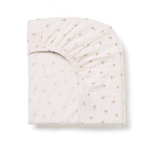 Fitted Sheet - Pink Rose - US Crib