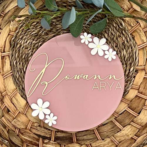 Acrylic Baby Name Announcement Baby Hospital Sign Acrylic Baby Name Sign Personalized Sign Nursery Name Sign Birth Photo Prop Baby Shower