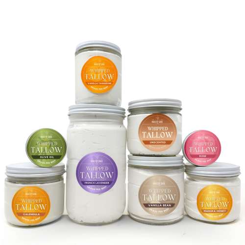 100% Grass-fed Whipped Tallow • Grass-fed Beef • No Chemicals, Additives or Fillers • Moisturizer • Pick Your Option