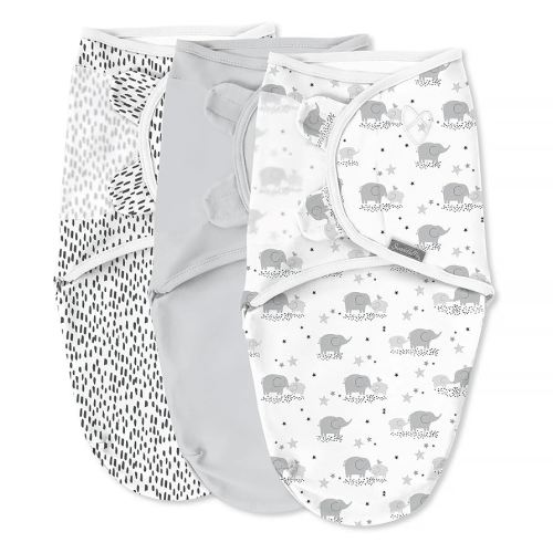 SwaddleMe Original Swaddle - Size Small/Medium, 0-3 Months, 3-Pack (Mama & Me) Easy to Use Newborn Swaddle Wrap Keeps Baby Cozy and Secure and Helps Prevent Startle Reflex
