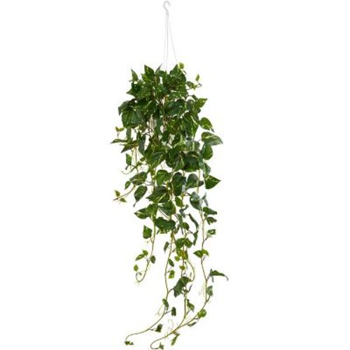 Nearly Natural Pothos Hanging Basket Artificial Plant