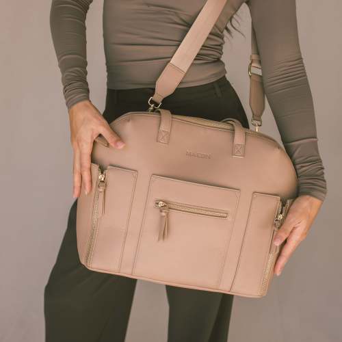 Taupe Carryall Convertible Tote