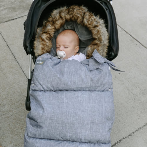 baby luno Nordic Footmuff Pram Liner - Chic Grey