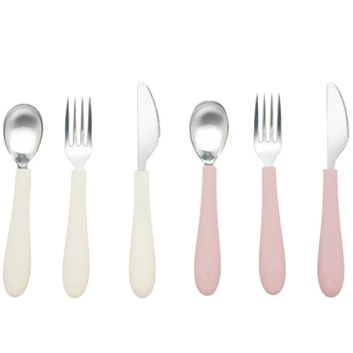 Kids Stainless Steel Utensils Set Silverware 2 Spoons 2 Forks 2 Knives – WeeSprout