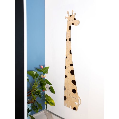 Safari Nursery Decor Giraffe Growth Chart Kids Height - Etsy