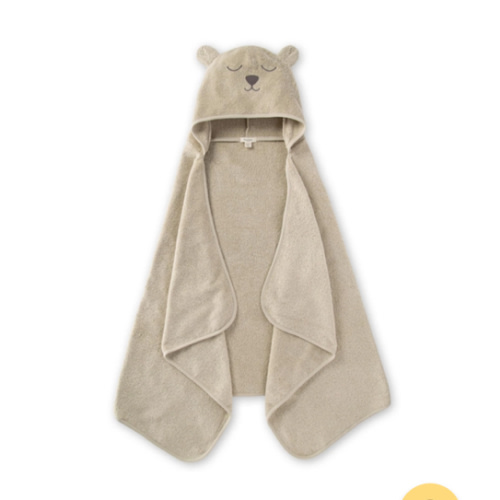 Organic Cotton Toddler Hooded Bear Towel