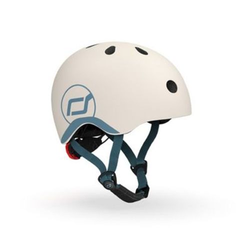 Scoot & Ride Toddler Kids Bike and Scooter Child Safety Helmet with LED Light for Boys and Girls Youth Roller Sports, XXS, Ash