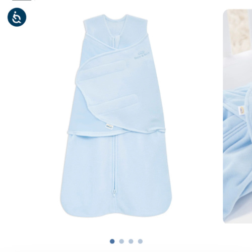 Blue Micro-Fleece Swaddle S | HALO