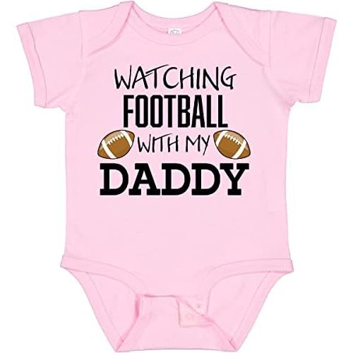 inktastic Watching Football with My Daddy Baby Bodysuit