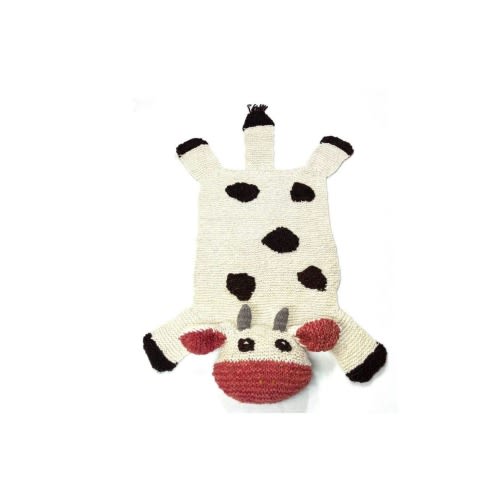 Organic Wool Play Mat + Nursery Rug | Cow, 2ft 0in x 3ft 0in