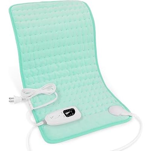 Heating Pad-Electric Heating Pads for Back,Neck,Abdomen,Moist Heated Pad for Shoulder,Knee,Hot Pad for Arms and Legs,Dry&Moist Heat & Auto Shut Off(Babygreen, 12''×24')