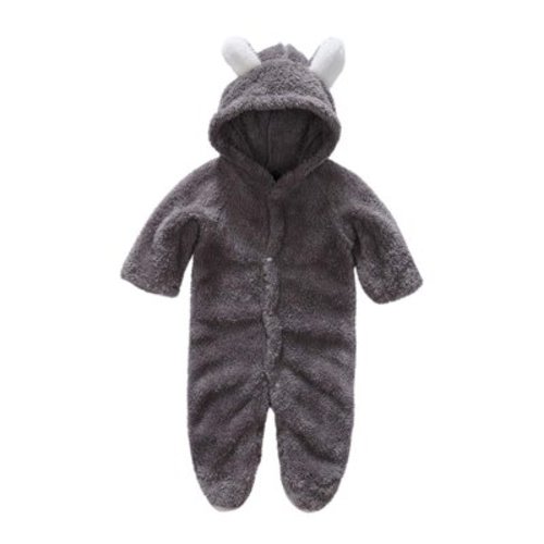 Odeerbi Baby Girls Boys Clothes Baby Rompers Newborn Fleece Footie Snowsuit Winter Bunting Onesie Cartoon Warm Hooded Romper Jumpsuit Outfits