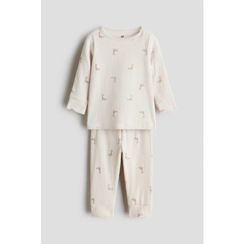 RIBBED COTTON SET H&M