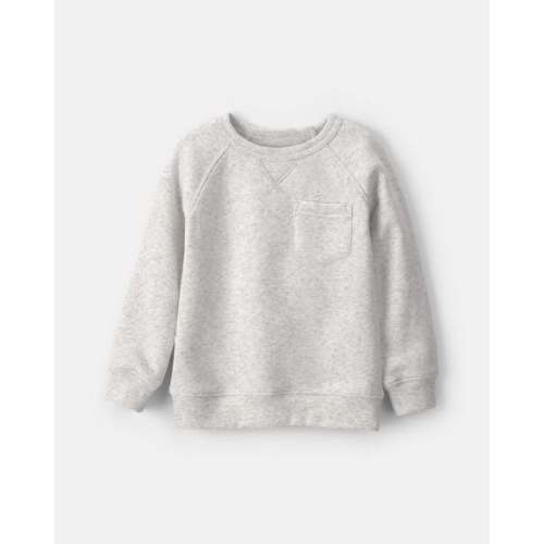 Toddler Boy Fleece Pullover Sweatshirt - Grey | Carter's