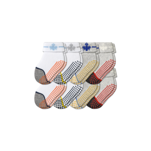 Baby Gripper Socks 8-Pack (6-12 Months) - Bombas