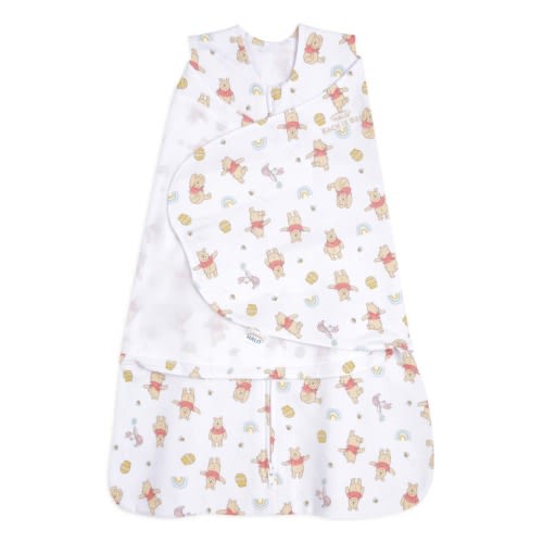 100% Cotton Baby Swaddle Winnie the Pooh Rainbows | HALO US