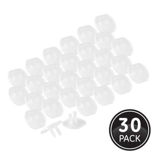 Hyper Tough Safety Outlet Covers, 0A, 30pk, 2in, 52415