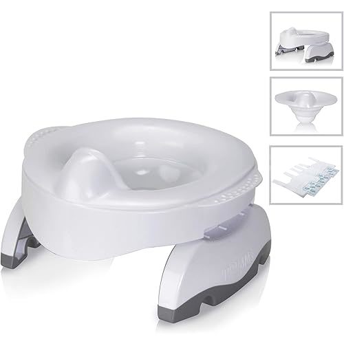 Potette Plus Premium Potty Value Pack: Kalencom 2in1 Potette Plus Premium Travel Potty and Reusable Hard Liner for Home Use. Folds on Patented Hinge for Travel. Potty - Potty Seat – Portable Potty