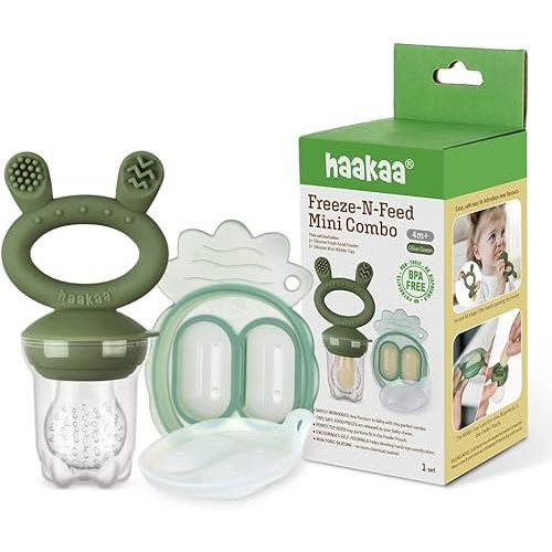 Haakaa Silicone Feeder - Olive Green